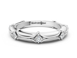 White gold Round Diamond Prong-Set Milgrain Eternity Band_33