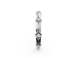 White gold Round Diamond Prong-Set Milgrain Eternity Band_35