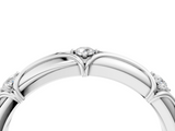 White gold Round Diamond Prong-Set Milgrain Eternity Band_39