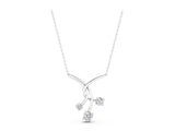 White gold Round Diamond Prong Set Pendant_7