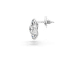 White gold Round Diamond Prong Set Three-Stone White Gold Earrings_40
