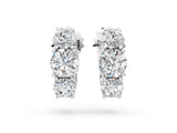 White gold Round Diamond Prong Set Three-Stone White Gold Earrings_44