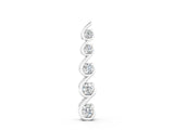 White gold Round Diamond S-Curve Prong Pendant_6
