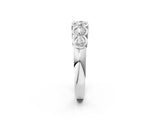 White gold Round Diamond Scalloped Bezel Set Eternity Band_14