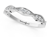 White gold Round Diamond Scalloped Pavé Eternity Band_29