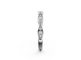White gold Round Diamond Scalloped Pavé Eternity Band_30