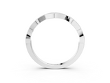 White gold Round Diamond Scalloped Pavé Eternity Band_32