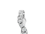 White gold Round Diamond Scalloped Pavé Wedding Band with Shared Prong Setting_17