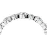 White gold Round Diamond Scalloped Prong Set Eternity Band_67