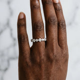 White gold Round Diamond Scalloped Prong Set Eternity Band_75