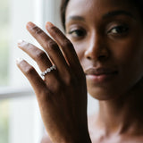 White gold Round Diamond Scalloped Prong Set Eternity Band_77