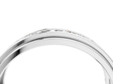 White gold Round Diamond Seven-Stone Channel Set Mens Band_4