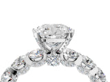 White gold Round Diamond Side Stone Engagement Ring with Six-Prong Setting_10