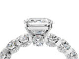 White gold Round Diamond Side Stone Engagement Ring with Six-Prong Setting_10