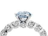 White gold Round Diamond Side Stone Engagement Ring with Six-Prong Setting_10