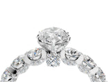 White gold Round Diamond Side Stone Engagement Ring with Six-Prong Setting_10