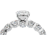 White gold Round Diamond Side Stone Engagement Ring with Six-Prong Setting_10