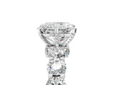 White gold Round Diamond Side Stone Engagement Ring with Six-Prong Setting_11