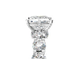 White gold Round Diamond Side Stone Engagement Ring with Six-Prong Setting_11