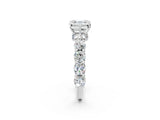 White gold Round Diamond Side Stone Engagement Ring with Six-Prong Setting_14
