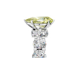 White gold Round Diamond Side Stone Engagement Ring with Six-Prong Setting_15