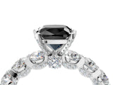 White gold Round Diamond Side Stone Engagement Ring with Six-Prong Setting_16