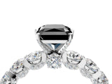White gold Round Diamond Side Stone Engagement Ring with Six-Prong Setting_16