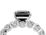 White gold Round Diamond Side Stone Engagement Ring with Six-Prong Setting_16