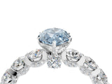 White gold Round Diamond Side Stone Engagement Ring with Six-Prong Setting_16