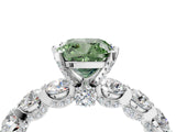 White gold Round Diamond Side Stone Engagement Ring with Six-Prong Setting_16