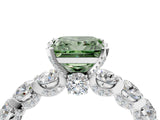 White gold Round Diamond Side Stone Engagement Ring with Six-Prong Setting_16