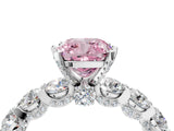 White gold Round Diamond Side Stone Engagement Ring with Six-Prong Setting_16