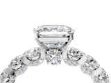 White gold Round Diamond Side Stone Engagement Ring with Six-Prong Setting_16