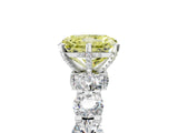 White gold Round Diamond Side Stone Engagement Ring with Six-Prong Setting_17