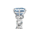 White gold Round Diamond Side Stone Engagement Ring with Six-Prong Setting_17