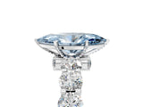 White gold Round Diamond Side Stone Engagement Ring with Six-Prong Setting_17