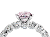 White gold Round Diamond Side Stone Engagement Ring with Six-Prong Setting_18