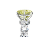 White gold Round Diamond Side Stone Engagement Ring with Six-Prong Setting_21