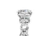 White gold Round Diamond Side Stone Engagement Ring with Six-Prong Setting_23