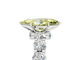 White gold Round Diamond Side Stone Engagement Ring with Six-Prong Setting_23