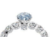 White gold Round Diamond Side Stone Engagement Ring with Six-Prong Setting_27