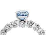 White gold Round Diamond Side Stone Engagement Ring with Six-Prong Setting_28