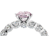 White gold Round Diamond Side Stone Engagement Ring with Six-Prong Setting_28