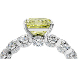 White gold Round Diamond Side Stone Engagement Ring with Six-Prong Setting_28