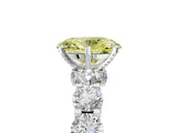 White gold Round Diamond Side Stone Engagement Ring with Six-Prong Setting_29