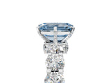 White gold Round Diamond Side Stone Engagement Ring with Six-Prong Setting_29