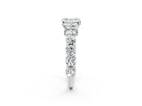 White gold Round Diamond Side Stone Engagement Ring with Six-Prong Setting_32