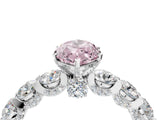 White gold Round Diamond Side Stone Engagement Ring with Six-Prong Setting_39
