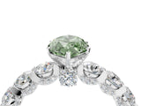 White gold Round Diamond Side Stone Engagement Ring with Six-Prong Setting_39