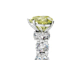 White gold Round Diamond Side Stone Engagement Ring with Six-Prong Setting_41